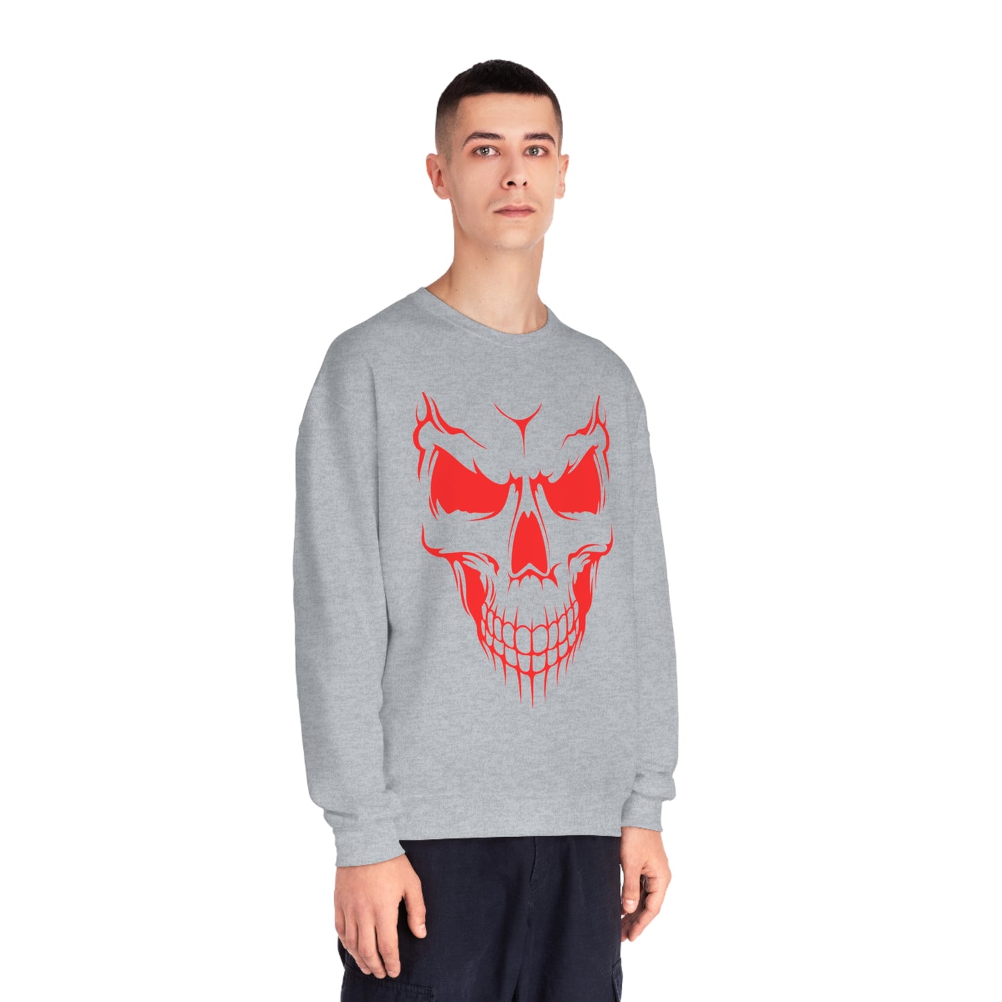 Red Skull Crewneck Sweater