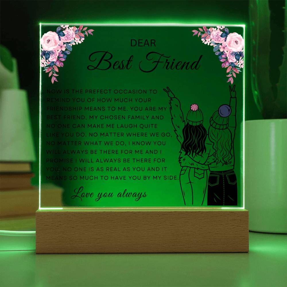 Dear Best Friend |  Acrylic Plaque