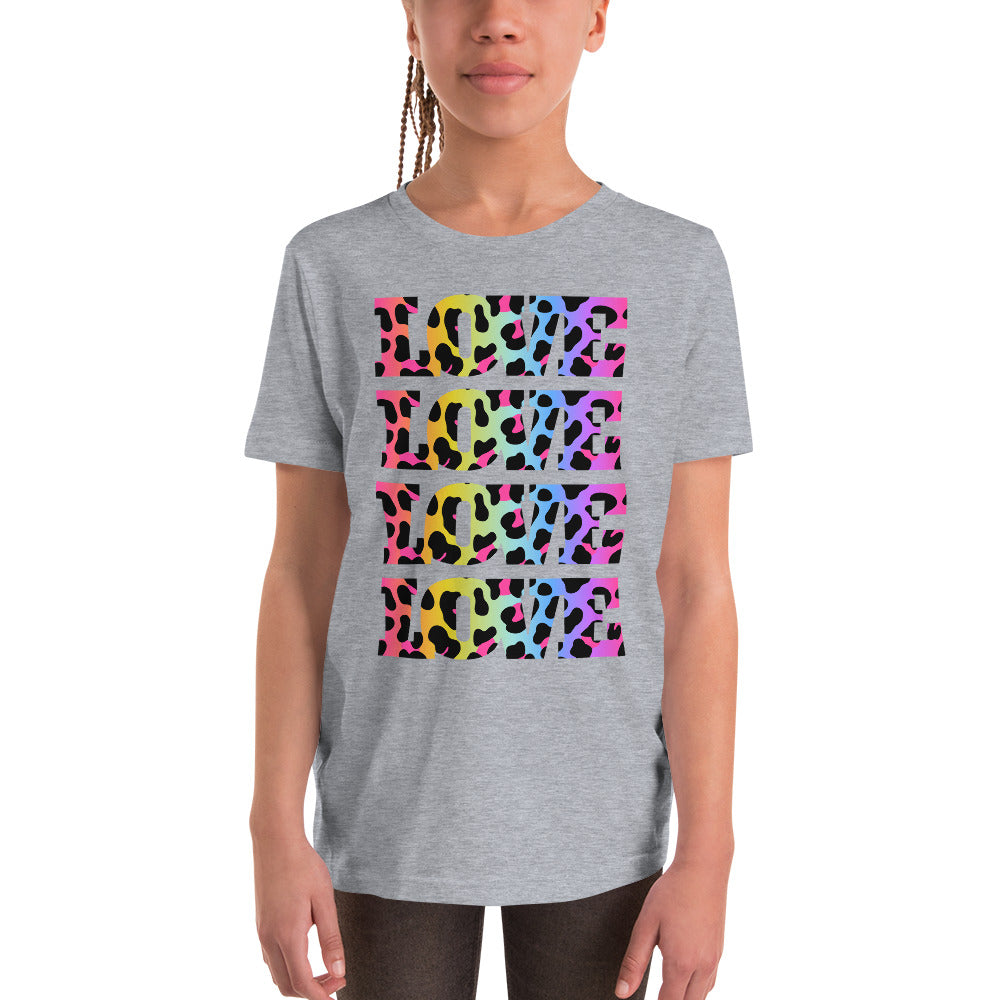 Youth Leopard Love Short Sleeve T-Shirt