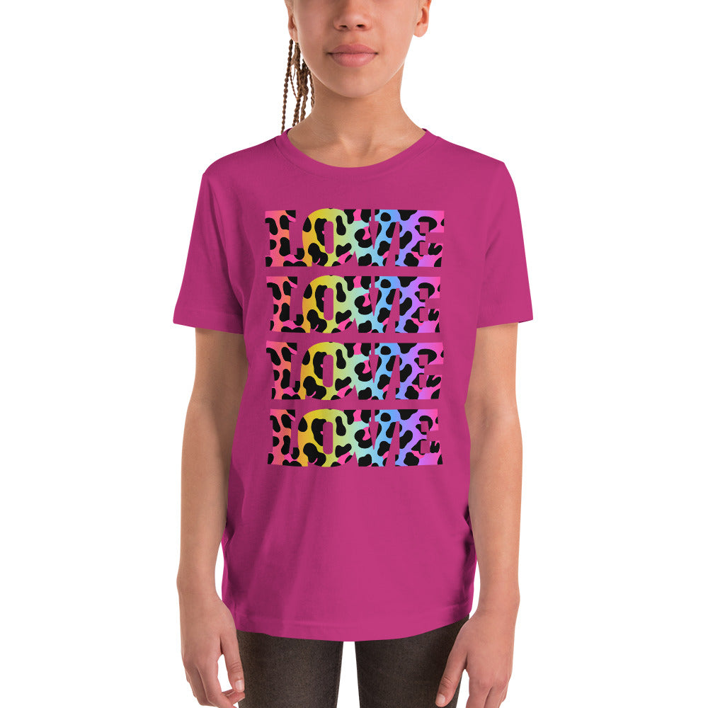 Youth Leopard Love Short Sleeve T-Shirt